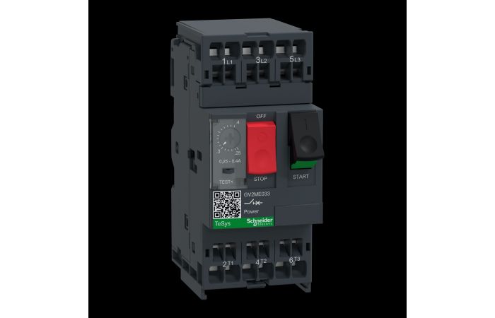 Motora automats 3-polu, 0.09 kWt, GV2ME033, CONTACTORS & MOTOR PROTECTION, CONTACTORS & MOTOR PROTECTION STANDARD OFFER < 150, GV2 MOTOR CIRCUIT BREAKERS - SCHNEIDER ELECTRIC (pavadinimas tikslinamas)