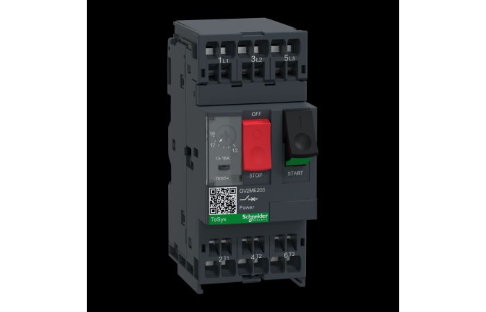 TeSys automatinis jungiklis variklio apsaugai GV2ME, GV2ME203, , CONTACTORS & MOTOR PROTECTION STANDARD OFFER < 150, GV2 MOTOR CIRCUIT BREAKERS - SCHNEIDER ELECTRIC (pavadinimas tikslinamas)