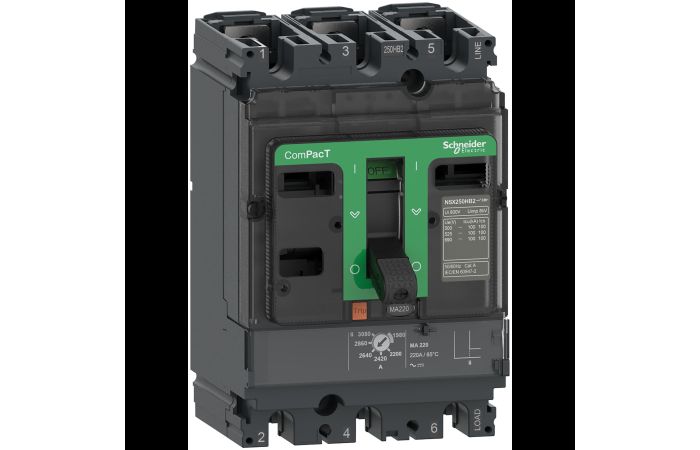 NSX160H 70kA AC 3P3D 150A MA, C16H3MA150, LV POWER CIRCUIT BREAKERS AND SWITCHES, MCCB OPTIMUM OFFER, COMPACT NSX - SCHNEIDER ELECTRIC (pavadinimas tikslinamas)