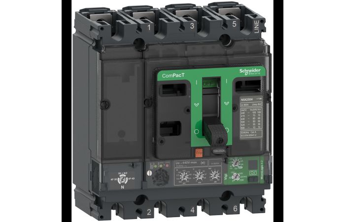 NSX250F 36kA AC 4P4D 250A 4.2, C25F44V250, LV POWER CIRCUIT BREAKERS AND SWITCHES, MCCB OPTIMUM OFFER, COMPACT NSX - SCHNEIDER ELECTRIC (pavadinimas tikslinamas)