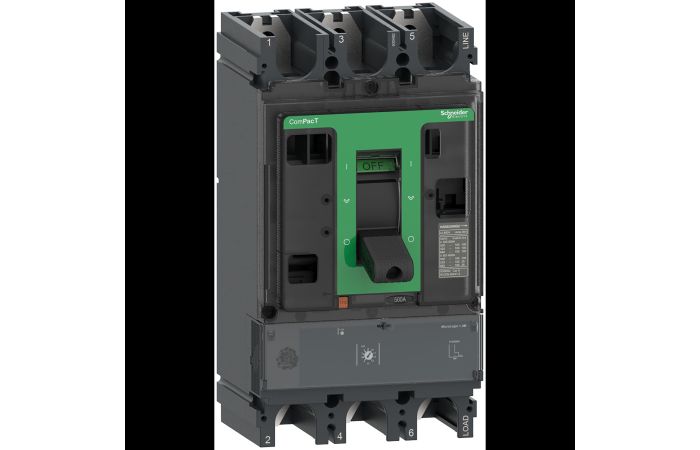 NSX630F 36kA AC 3P3D 500A 1.3M, C63F31M500, LV POWER CIRCUIT BREAKERS AND SWITCHES, MCCB OPTIMUM OFFER, COMPACT NSX - SCHNEIDER ELECTRIC (pavadinimas tikslinamas)