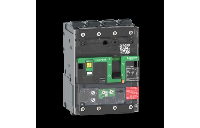 NSXm100F 36kA AC 4P 100A 4.1 ELINK, C11F44V100L, LV POWER CIRCUIT BREAKERS AND SWITCHES, MCCB OPTIMUM OFFER, COMPACT NSXM - SCHNEIDER ELECTRIC (pavadinimas tikslinamas)