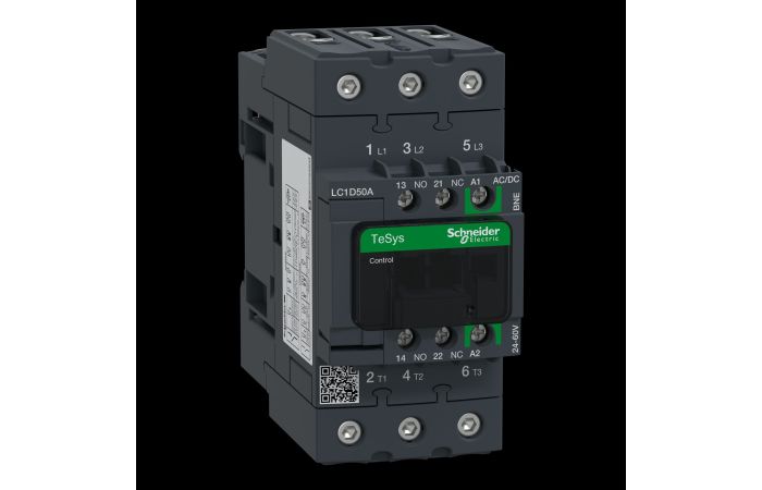 TESYS D CONTACTOR 3P A, LC1D50ABNE, CONTACTORS & MOTOR PROTECTION, CONTACTORS & MOTOR PROTECTION STANDARD OFFER < 150, TESYS CONTACTORS - SCHNEIDER ELECTRIC (pavadinimas tikslinamas)