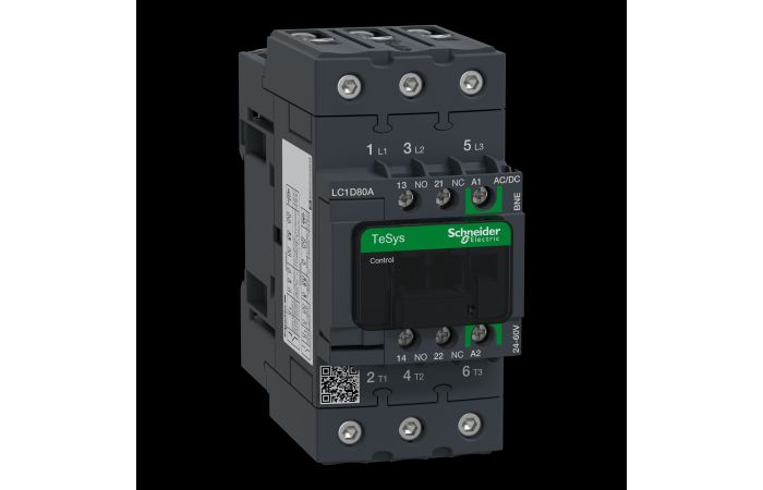 TESYS D CONTACTOR-3P-A <= 440V 80A -, LC1D80ABNE, CONTACTORS & MOTOR PROTECTION, CONTACTORS & MOTOR PROTECTION STANDARD OFFER < 150, TESYS CONTACTORS - SCHNEIDER ELECTRIC (pavadinimas tikslinamas)
