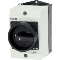 Jungiklis saugumo 4P 20A 5.5kW (AC23) IP65  juoda rankena T0-3-15680/I1/SVB-SW - EATON