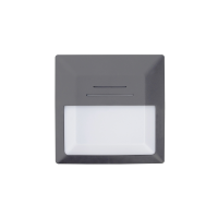 Šviestuvas v/t LED 10.1W IP65 4000K 686lm 295x295mm H-90mm pilkos spalvos Heze P LED1x1200 D960 T840  LOUVER DGREY - NORTHCLIFFE