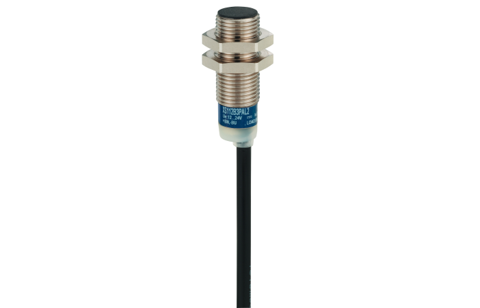 Jutiklis induktyvinis M12 L53mm Sn4mm 24-240V AC/DC 2-laidis 1no su 2m kabeliu XS612B1MAL2 - TELEMECANIQUE