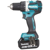 Gręžtuvas akumuliatorinis 18V 2x5.0Ah 54/36Nm 1.6kg LED LXT - MAKITA