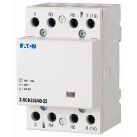 Kontaktorius 4P 40A 230V AC 2NO+2NC 3 modulių Z-SCH230/40-22 - EATON