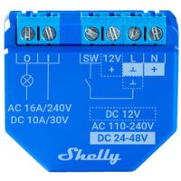 Valdiklis šviesos 10A 30V DC/16A 240V AC Wi-Fi/Bluetooth Shelly Plus 1 - SHELLY