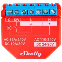 Valdiklis šviesos 10A 30V DC/16A 240V AC Wi-Fi/Bluetooth Shelly Plus 1PM - SHELLY