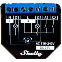 Valdiklis šviesos 24V DC/110-240V AC Wi-Fi/Bluetooth Shelly Plus 2PM - SHELLY