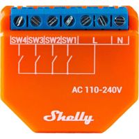 Valdiklis šviesos 110-240V AC Wi-Fi/Bluetooth Shelly Plus I4 - SHELLY