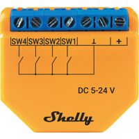 Valdiklis šviesos 5-24V DC Wi-Fi/Bluetooth Shelly Plus I4 DC - SHELLY