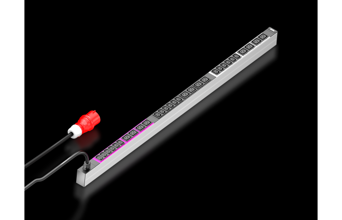 Blokas maitinimo PDU basic 18xC13 12xC19 su kabeliu 3m kištukas CEE 5P 16A DK 7979.138 - RITTAL