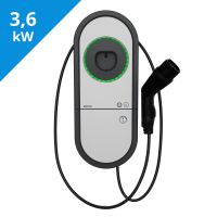 Stotelė įkrovimo montuojama 3.6kW 16A T2 IP54 IK10 su kabeliu 5m RCBO 30mA RCMB 6mA DLM Bluetooth One Home - ENSTO