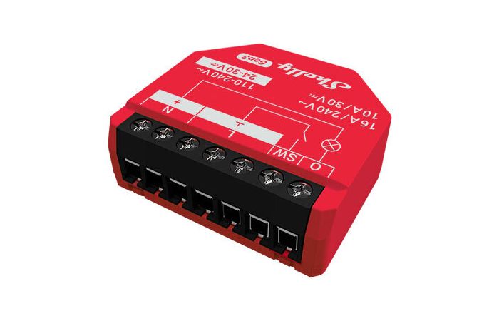 Valdiklis šviesos 10A 30V DC/16A 240V AC Wi-Fi/Ethernet/Bluetooth Shelly Plus 1PM Gen3  - SHELLY