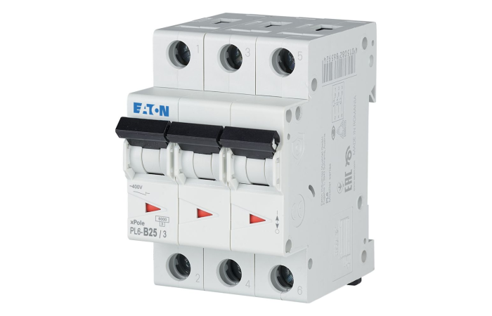 Automatas 3P 25A B 6kA PL6-B25/3 - EATON