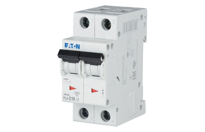 Automatas 2P 10A C 6kA PL6-C10/2 - EATON