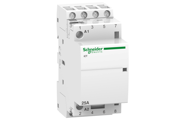 Kontaktorius 4P 25A 24V AC 4no 2 modulių ICT Acti9 - SCHNEIDER ELECTRIC