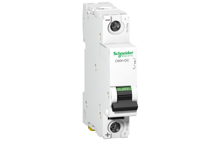 Automatas 1P 6A C 6kA 250V DC C60H-DC - SCHNEIDER ELECTRIC