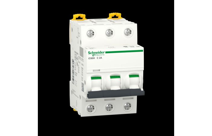 Automatas 3P 2A C 10kA iC60H Acti9 - SCHNEIDER ELECTRIC