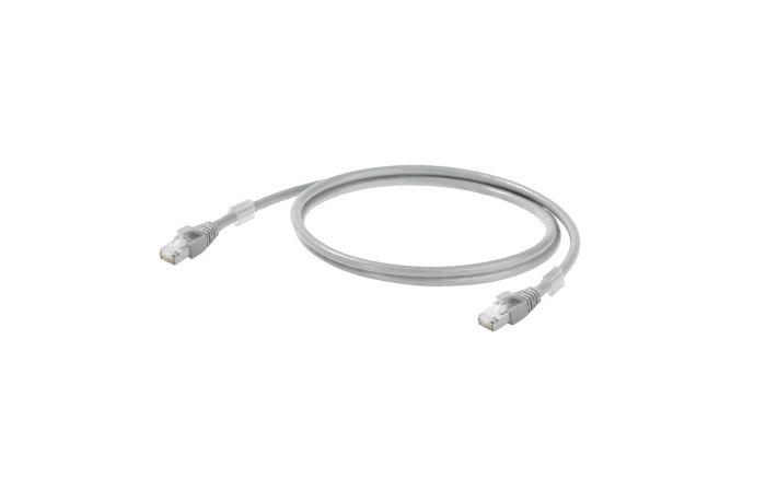 Kabelis komutacinis 0.5m Kat.6a FTP RJ45 LSZH pilkas - WEIDMULLER