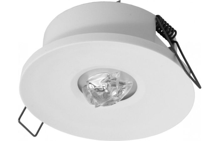 Šviestuvas į/l LED 3W IP65 6500K 400lm D-100mm H-37mm su 1val. akumuliatoriumi M/NM Ara R 1PLED C371 LER IP65 - NORTHCLIFFE