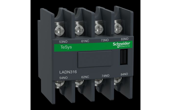 CONTACTS BLOCK, LADN316, CONTACTORS & MOTOR PROTECTION, CONTACTORS & MOTOR PROTECTION STANDARD OFFER < 150, TESYS CONTACTORS - SCHNEIDER ELECTRIC (pavadinimas tikslinamas)