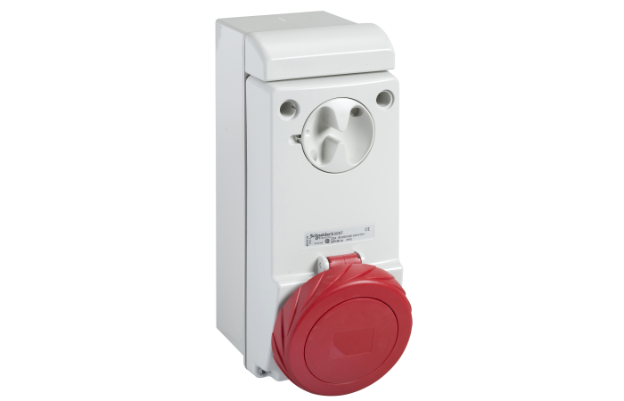 Sieninis kištuk. lizdas su užraktu 32A,3P-E 380V, 83096, INDUSTRIAL SOCKET OUTLETS, PRATIKA LV SOCKETS AND PLUGS, LOCK IND SOCKETS - SCHNEIDER ELECTRIC (pavadinimas tikslinamas)