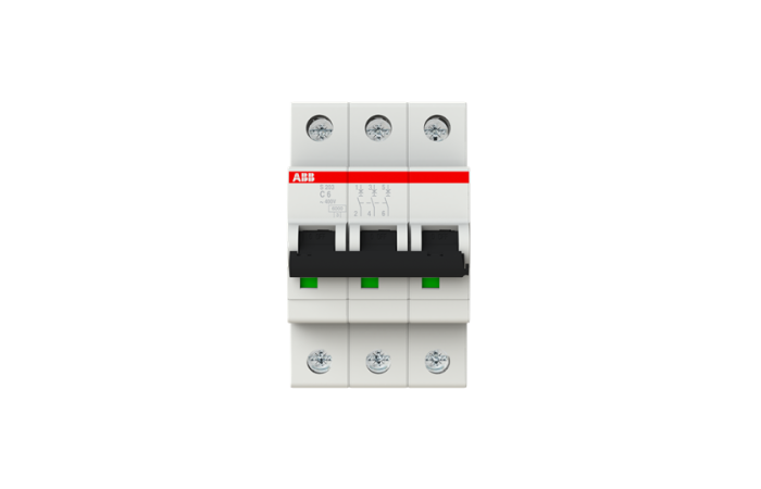 Automatas 3P 6A C 6kA S203-C06 - ABB