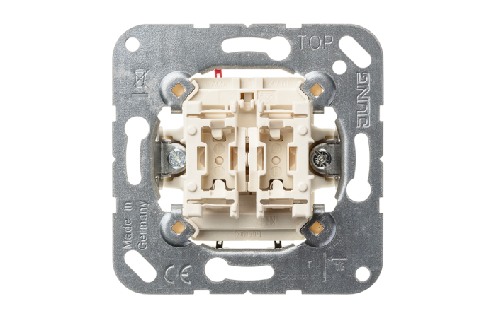 Mygtukas dvigubas 2S 10A/250V - JUNG