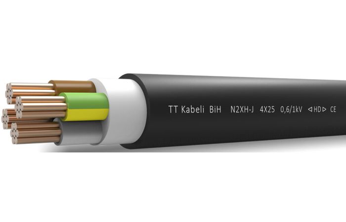 Kabelis N2XH-J 5x2.5mm2 0.6/1kV RE B2ca klasė [matuojamas] - TT CABLES