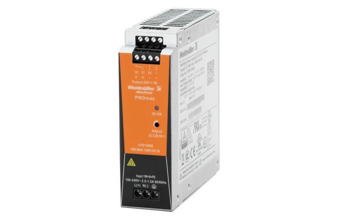 Maitinimo šaltinis 120W 24V DC 5A Pro MAX - WEIDMULLER