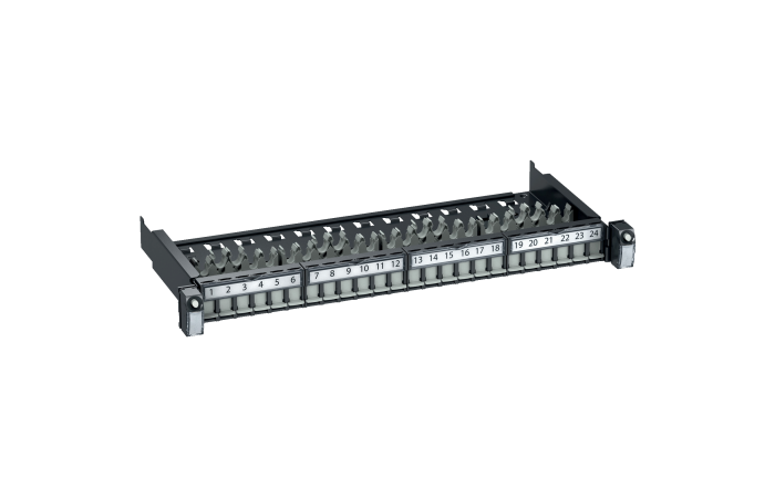 Panelė komutacinė 24xRJ45, 19" 1U tuščia 24pt SLIM FTP/STP - SCHNEIDER ELECTRIC