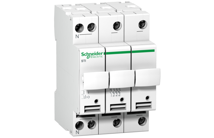 Kirtiklis-saugiklis 3P+N 25A 10x38 Acti9 - SCHNEIDER ELECTRIC