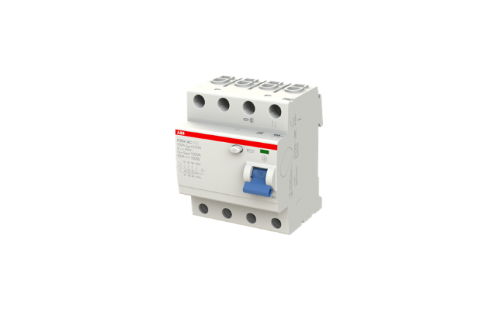 Relė srovės nuotėkio RCCB 4P 100A 30mA AC-tipas F204AC-100/0.03 - ABB