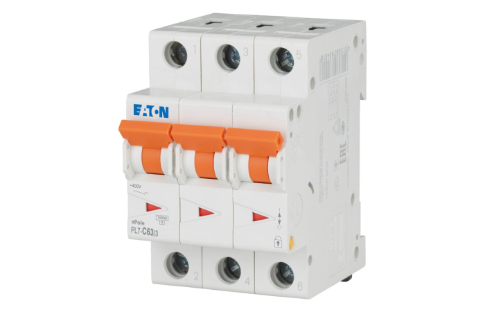 Automatas 3P 63A C 10kA PL7-C63/3 - EATON