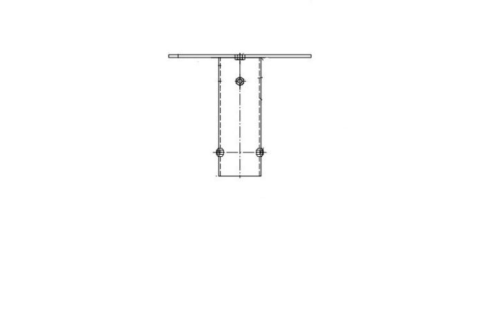 Traversa D60 L-0.5m prožektoriams 1vnt. tvirtinimui ant atramos - M4