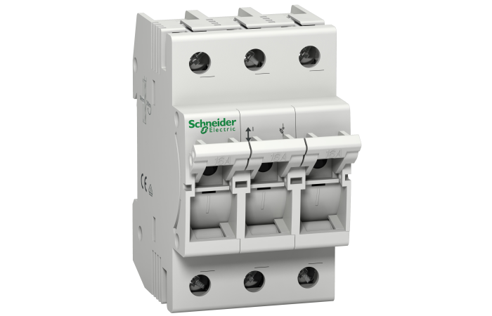 Kirtiklis-saugiklis 3P 16A 11x36mm D01 Acti9 - SCHNEIDER ELECTRIC