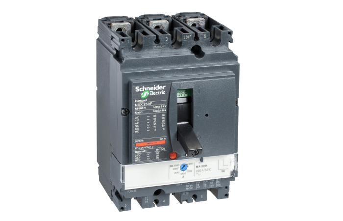 Automatin.jungiklis Compact NSX250H.3P.3d.In-250A.I, LV431756, LV POWER CIRCUIT BREAKERS AND SWITCHES, MCCB OPTIMUM OFFER, COMPACT <=250 - SCHNEIDER ELECTRIC (pavadinimas tikslinamas)