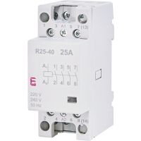 Kontaktorius 4P 25A 230V AC 4no 2 modulių R25-40 230V - ETI