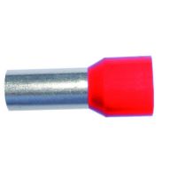 Antgalis gilzinis izoliuotas 1mm2 Cu raudonas L-8mm [500] - PROTEC