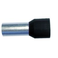 Antgalis gilzinis izoliuotas 1.5mm2 Cu juodas L-8mm [200] - PROTEC