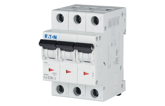 Automatas 3P 10A C 6kA PL6-C10/3 - EATON